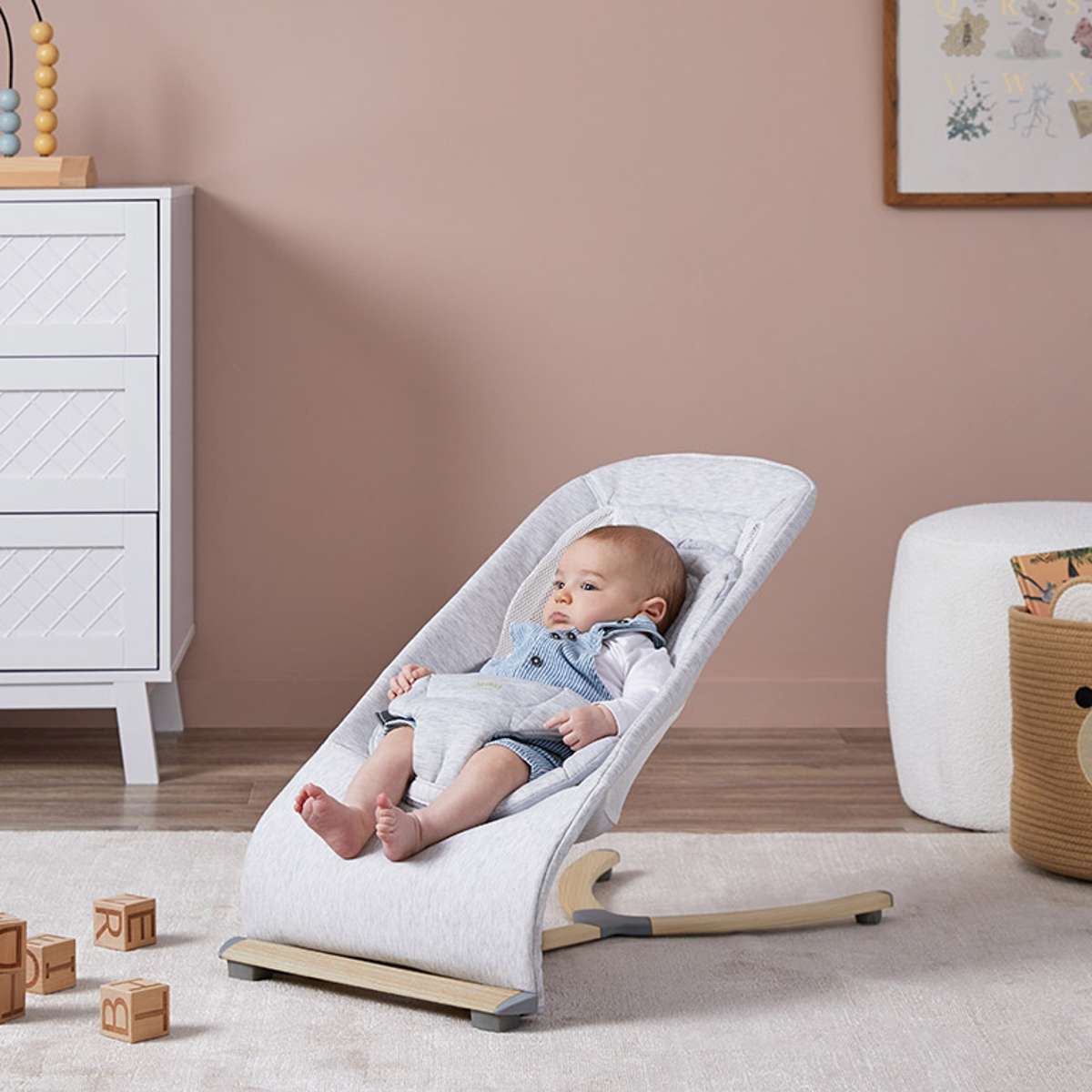 Aubrey Padded Bouncer - Soft Grey