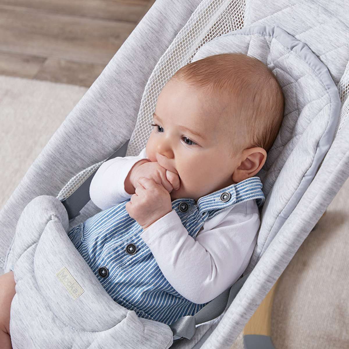 Aubrey Padded Bouncer - Soft Grey