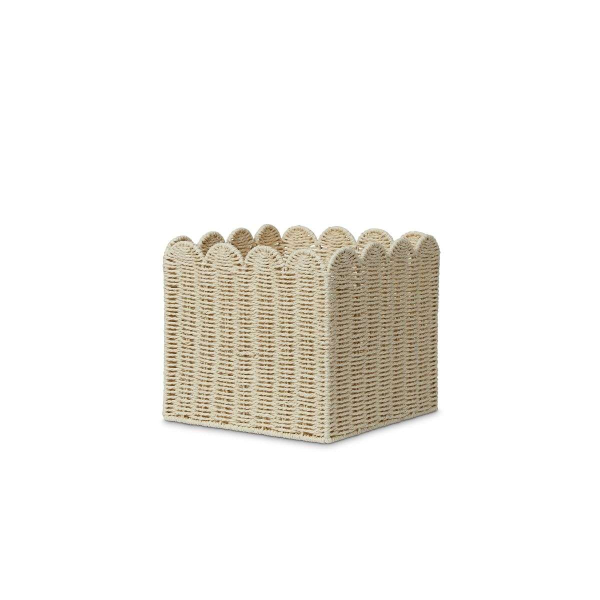 Scalloped Cube Basket - Mocka Australia