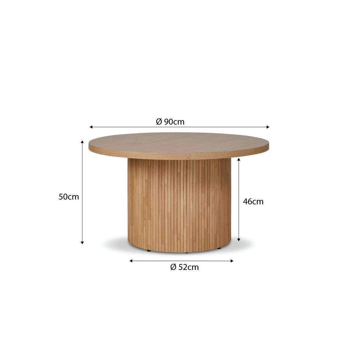 Maeve Round Coffee Table - Natural