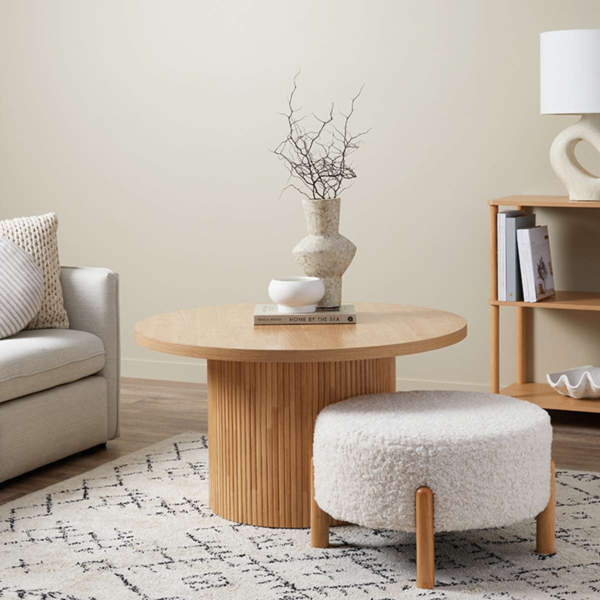 Maeve Round Coffee Table - Natural