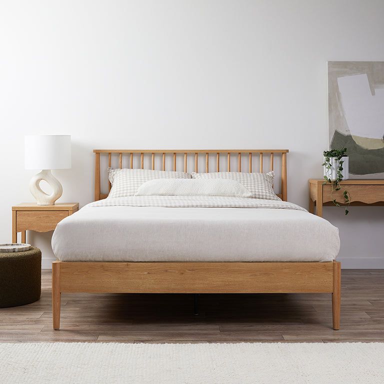 Napier Queen Bed - Natural - Mocka Australia