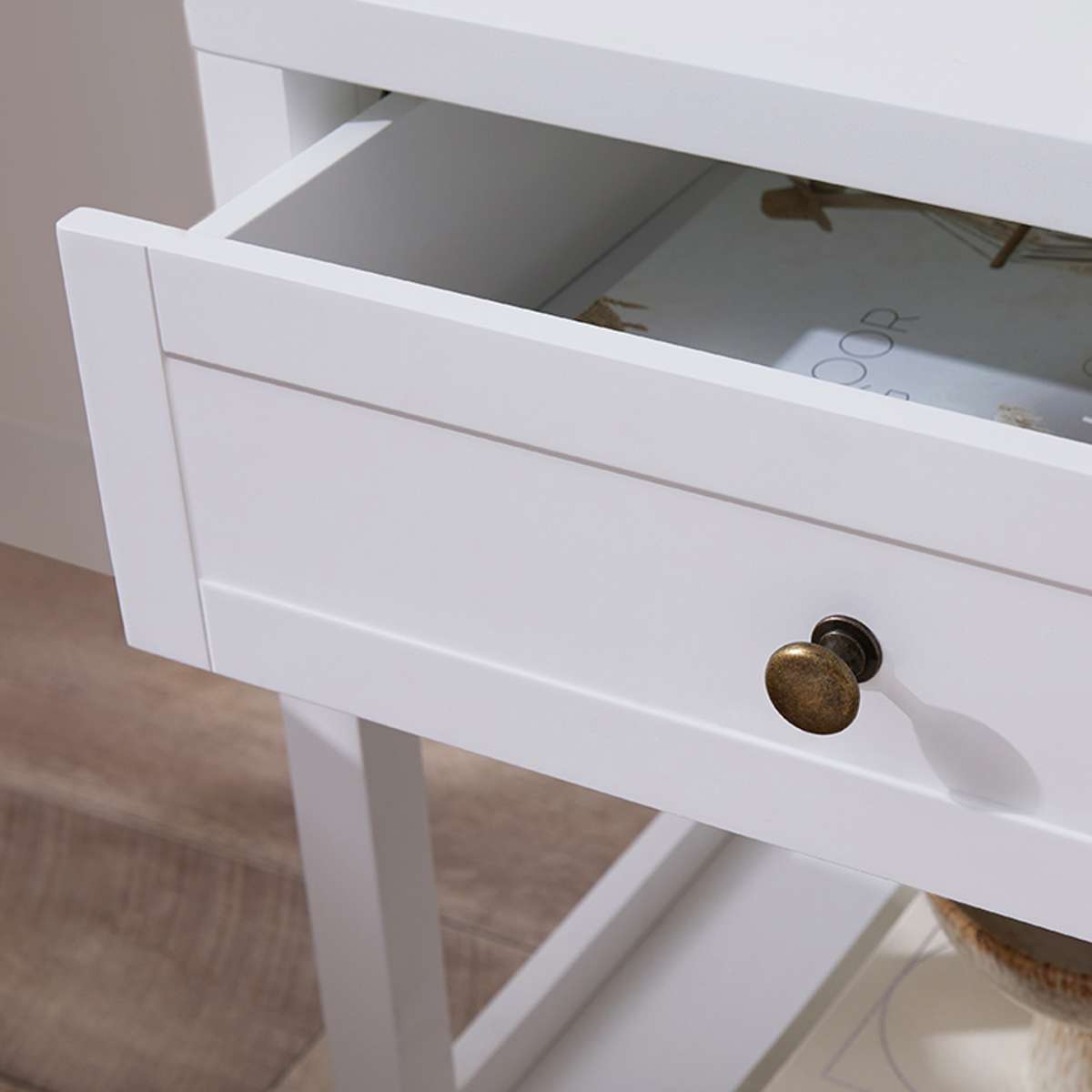 Cove Bedside Table - White - Mocka Australia