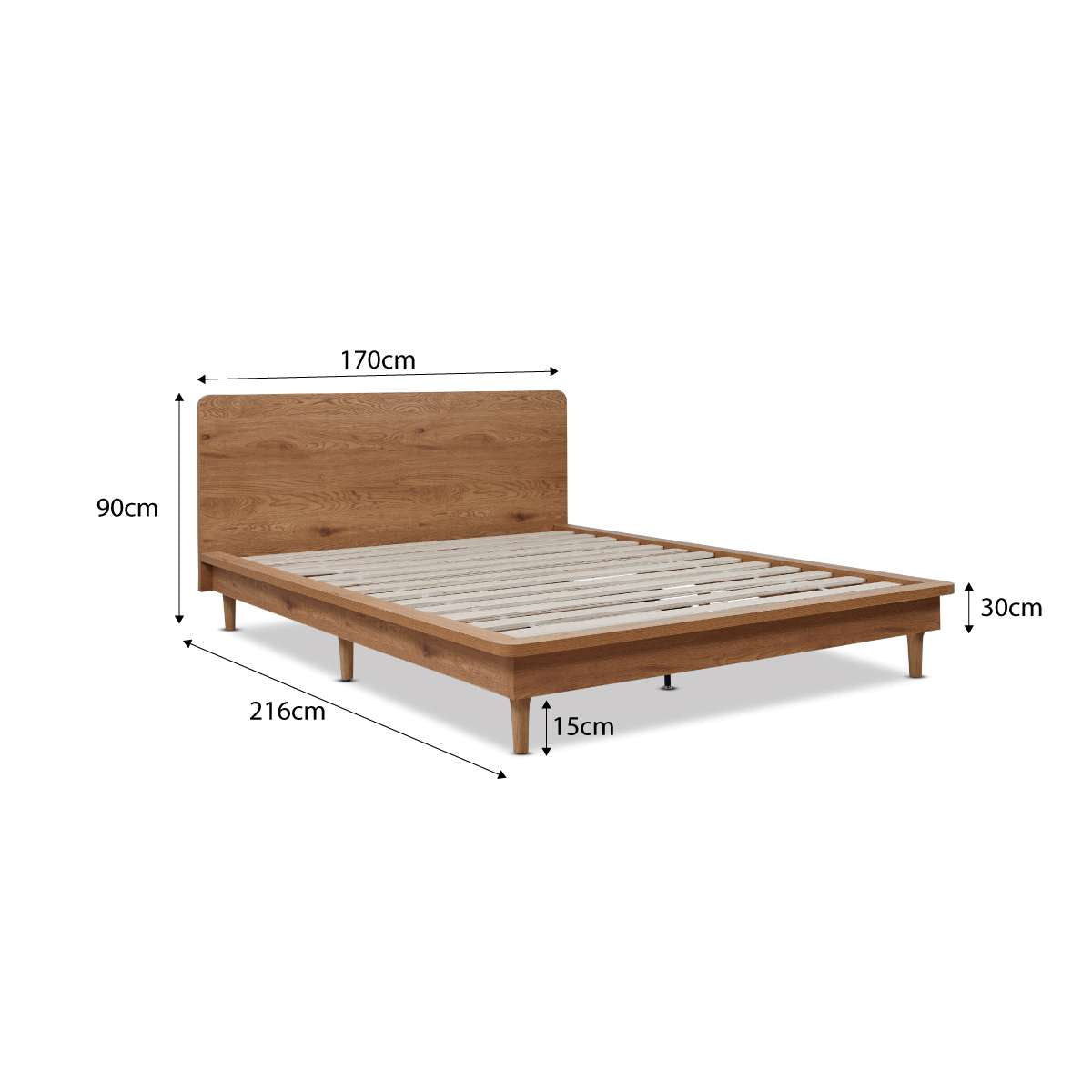 Carson Queen Bed - Natural