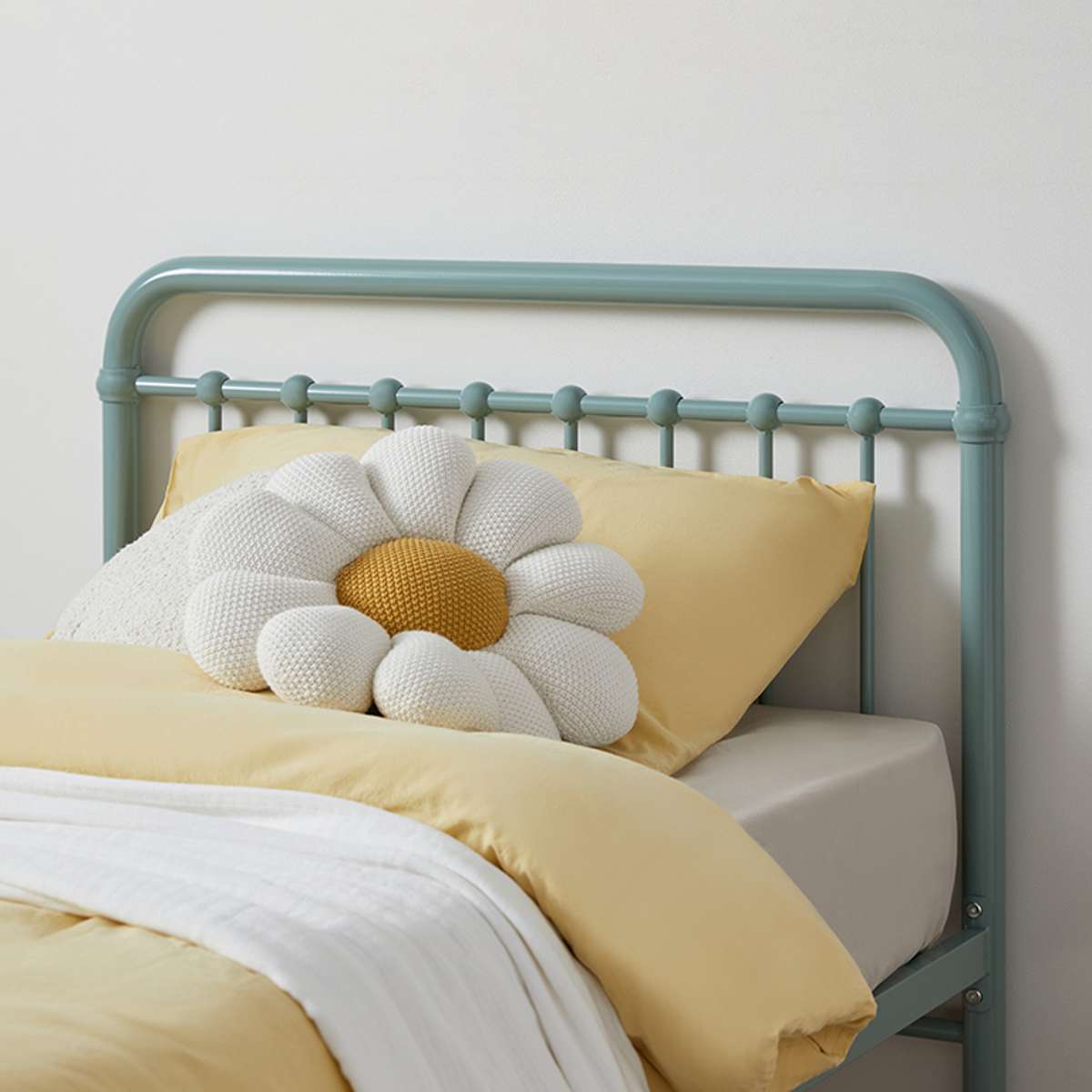 Sonata Bed - King Single - Sage Green