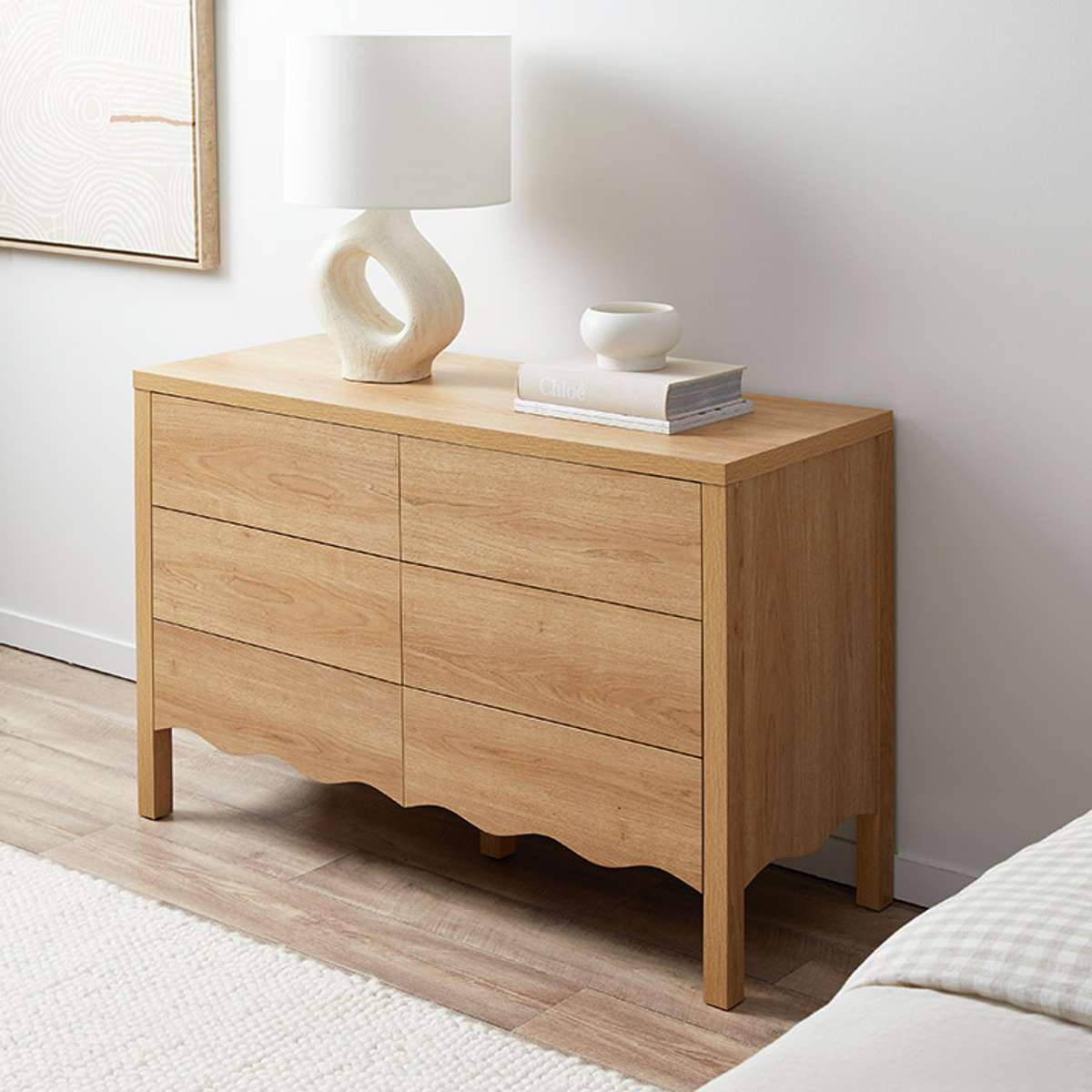 Malena Six Drawer - Natural