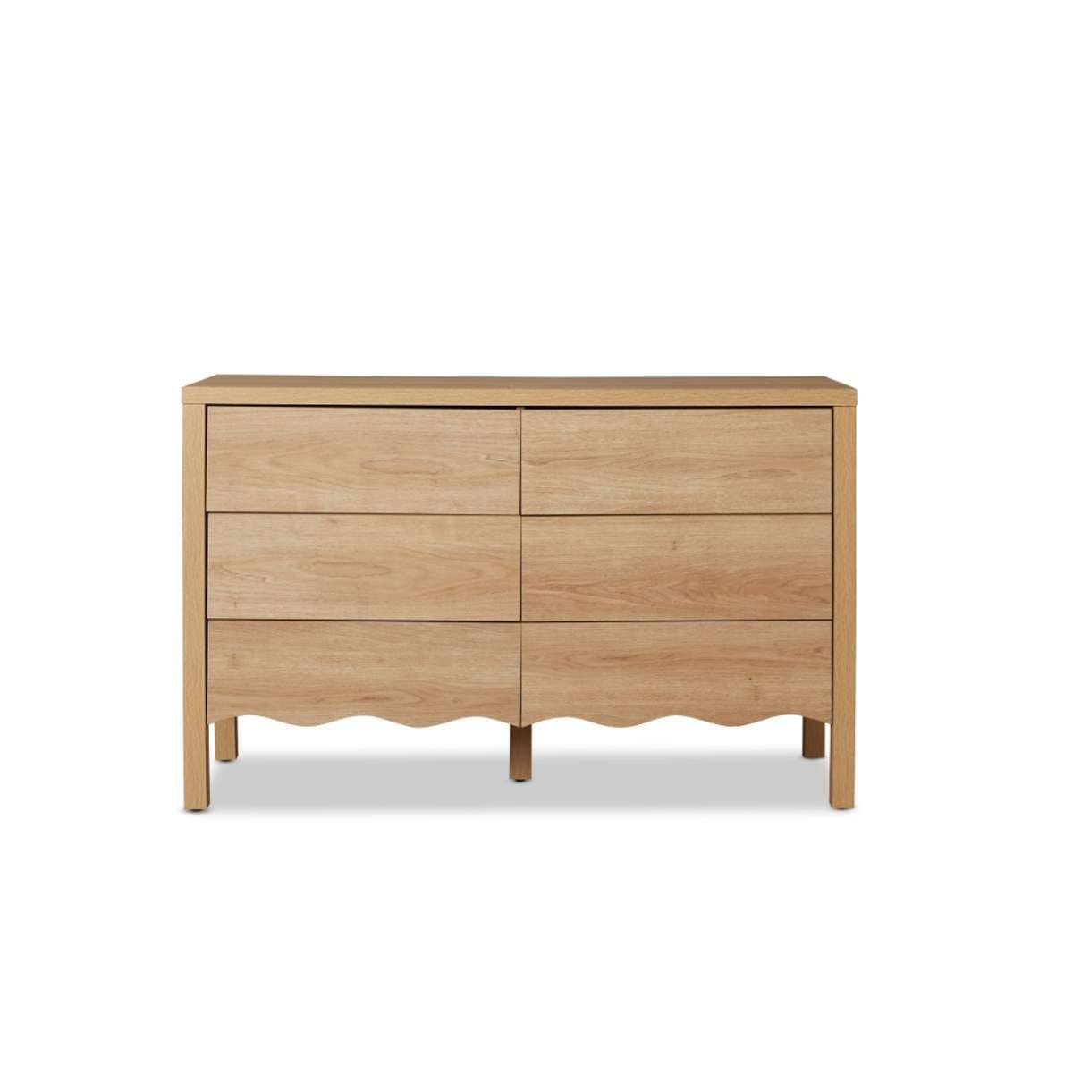 Malena Six Drawer - Natural