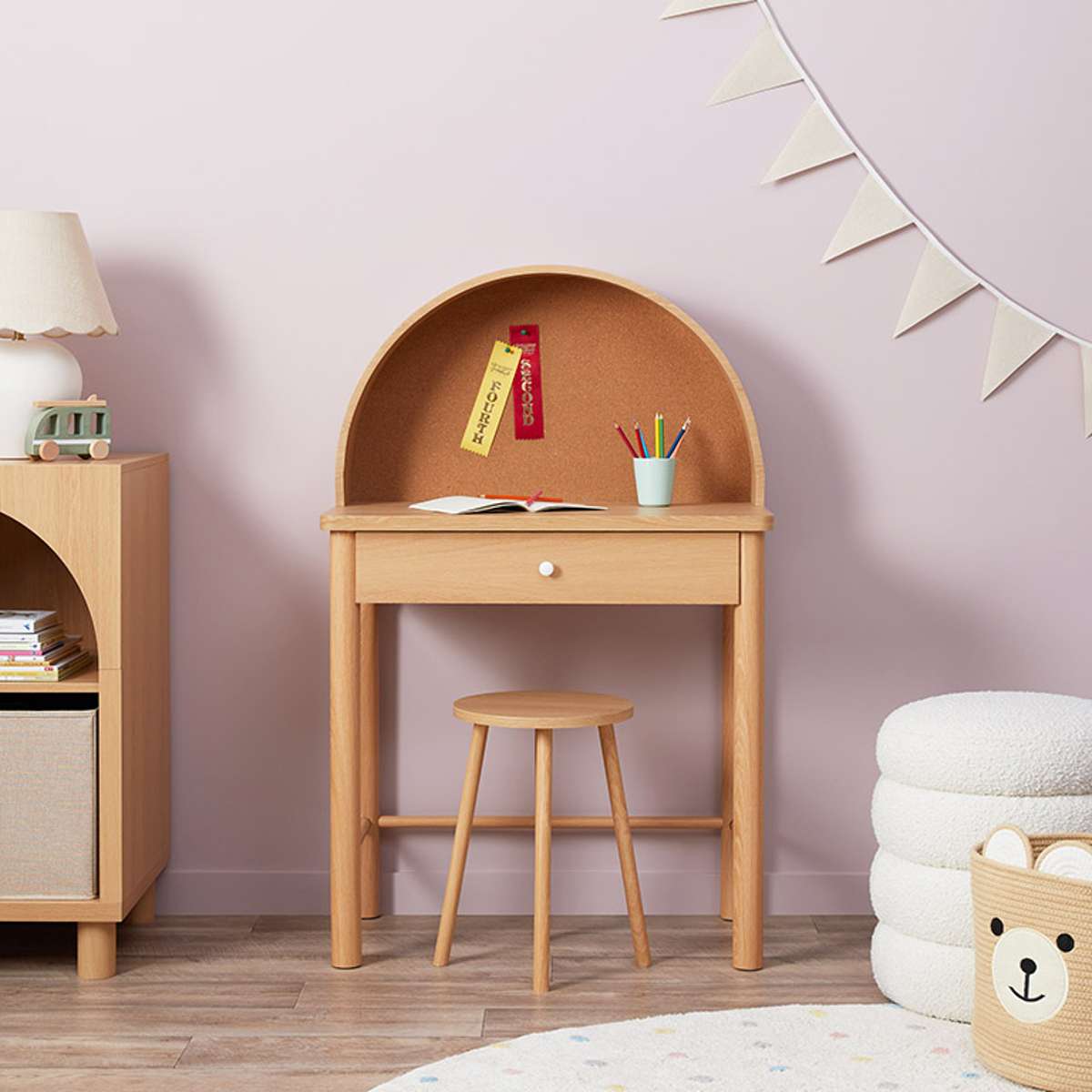 Archie Desk and Stool