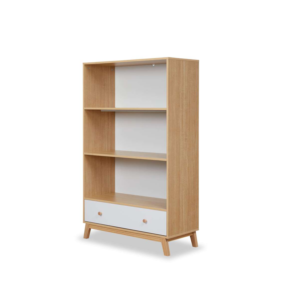 Aspen Bookcase - White/Natural