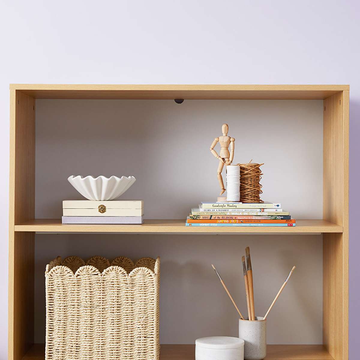 Aspen Bookcase - White/Natural