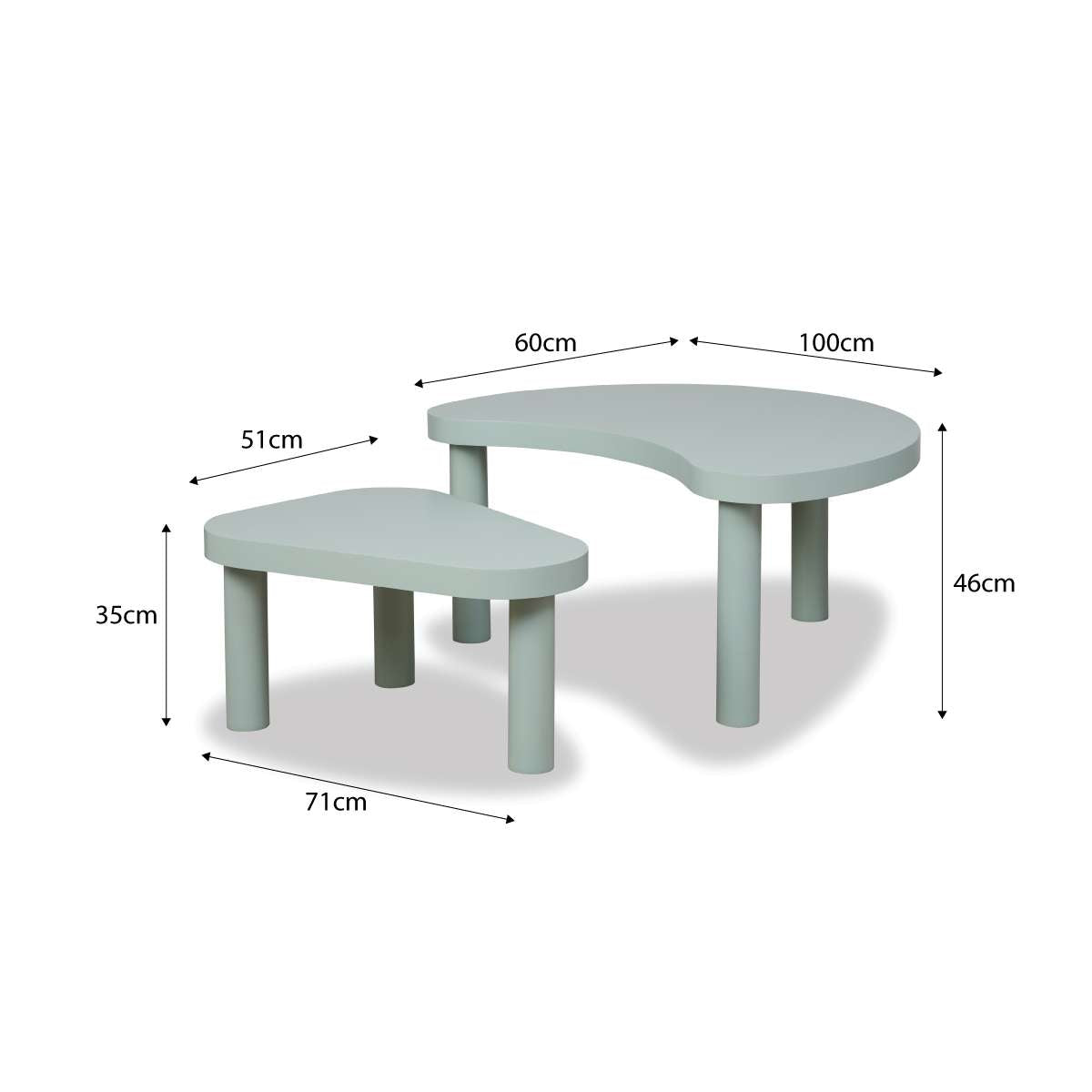 Billy Nesting Coffee Table - Sage