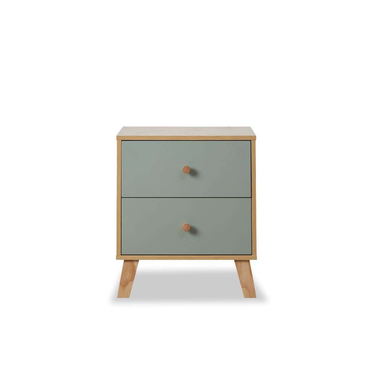 Aspen Bedside Table - Sage Green