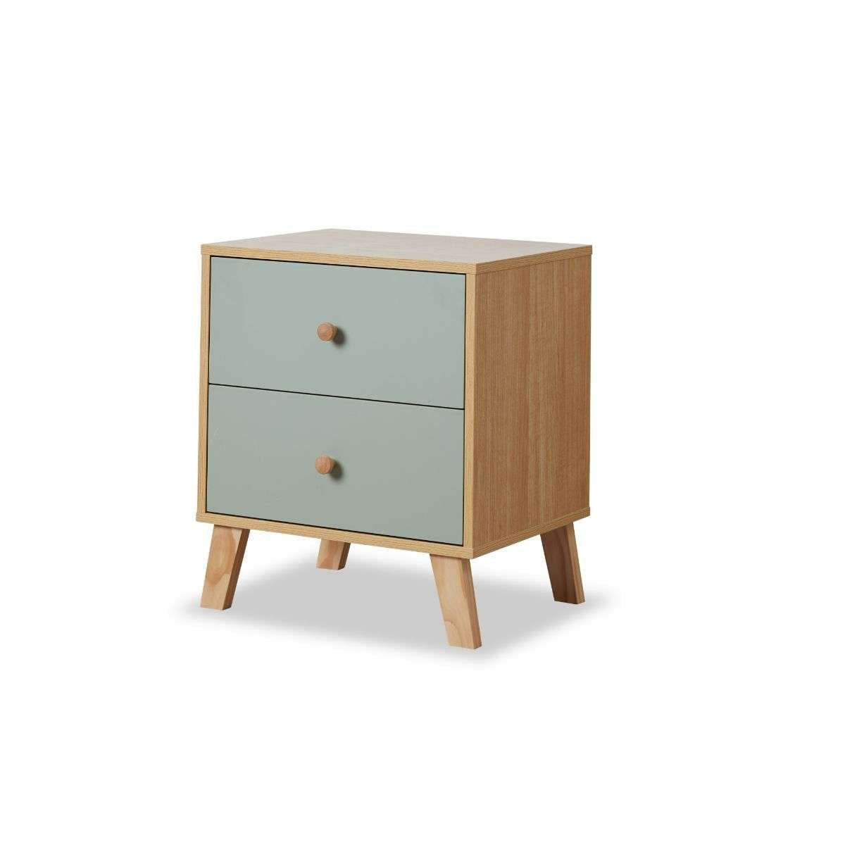 Aspen Bedside Table - Sage Green