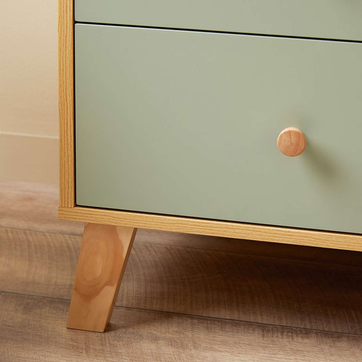 Aspen Bedside Table - Sage Green