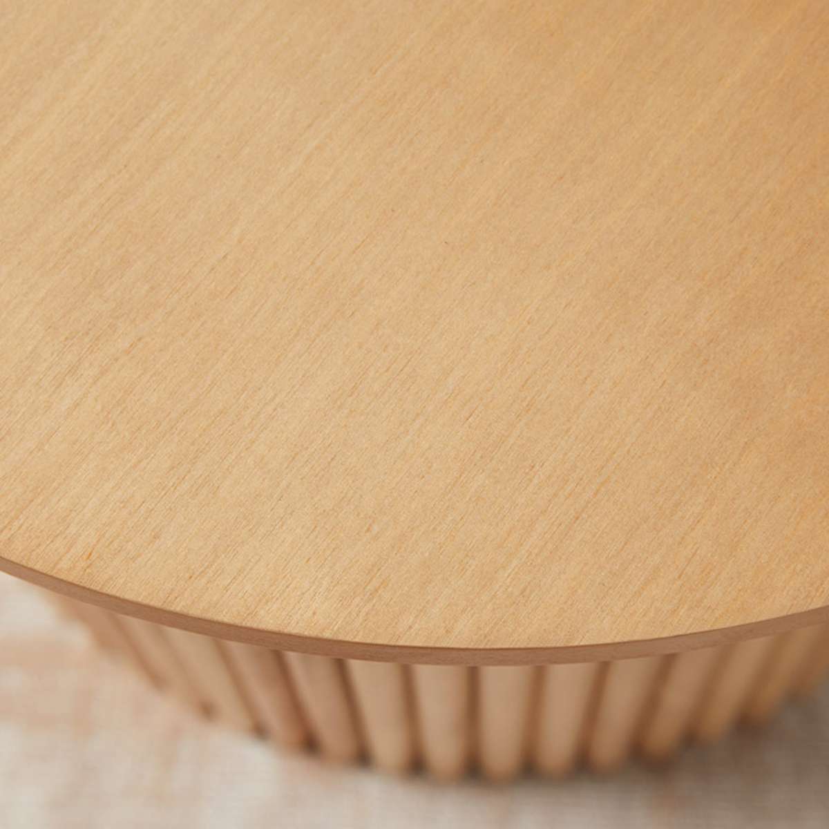 Eve Pebble Shaped Coffee Table - Birch