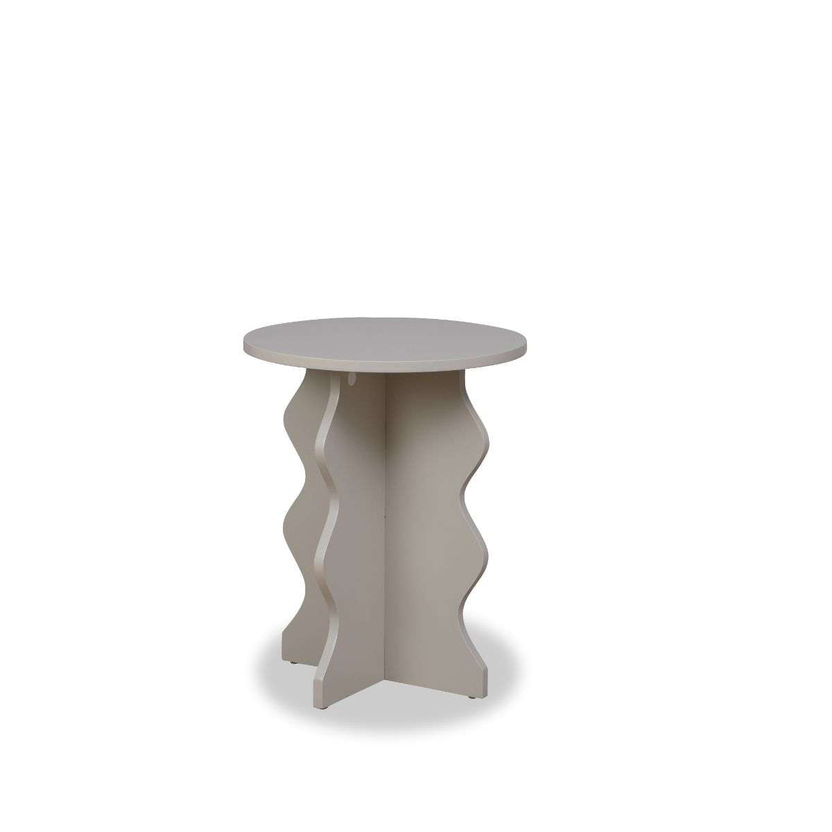 Iris Wavey Side Table - Beige