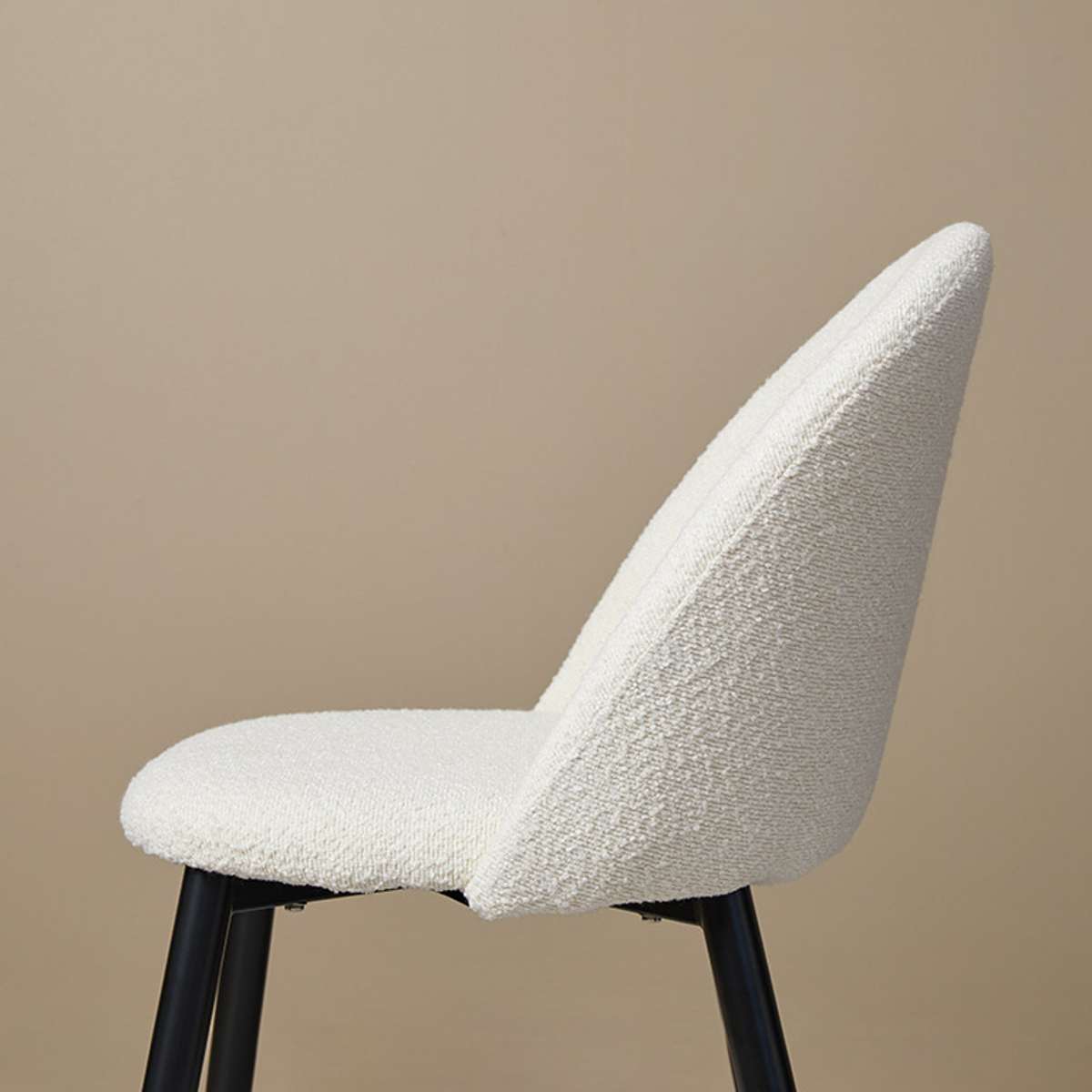 Londyn Dining Chairs - Set of 2 - Cream Boucle