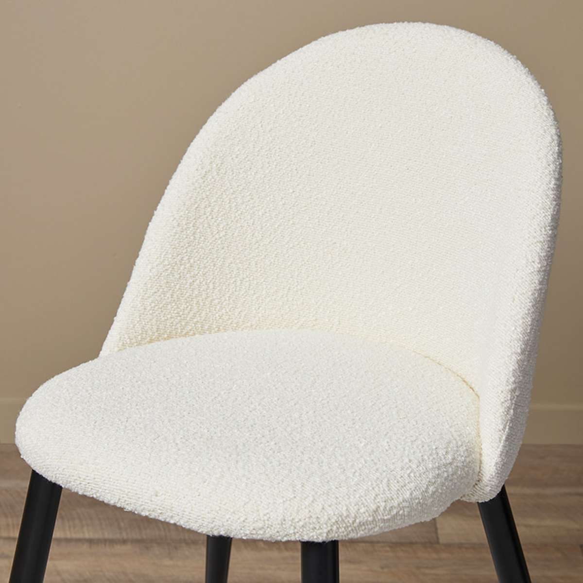 Londyn Dining Chairs - Set of 2 - Cream Boucle