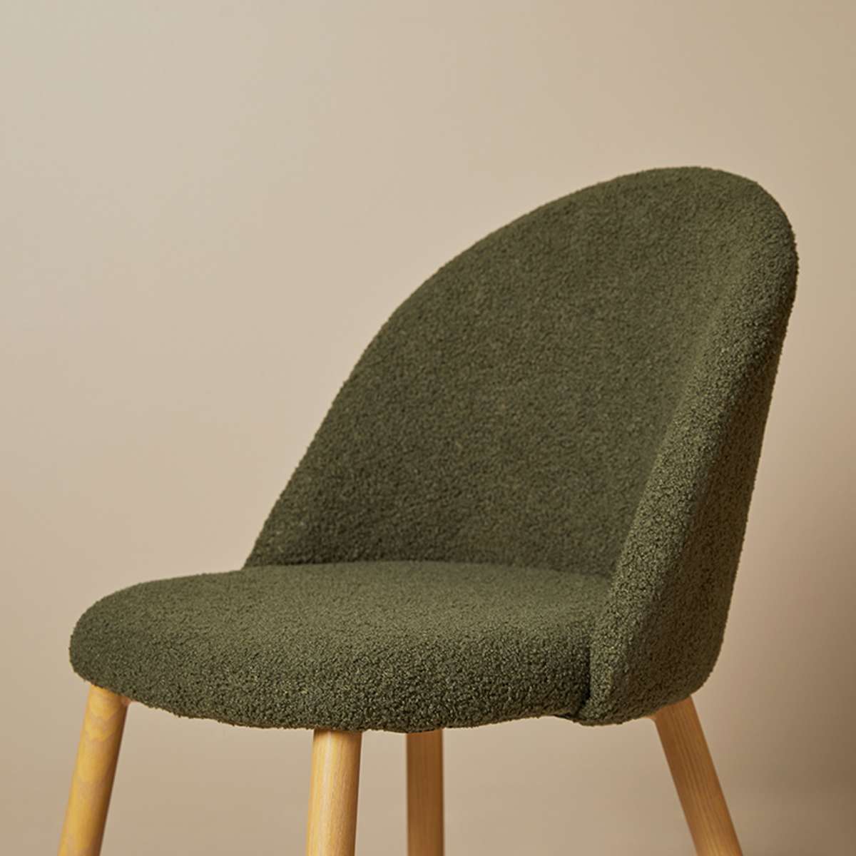 Londyn Dining Chairs - Set of 2 - Green Boucle