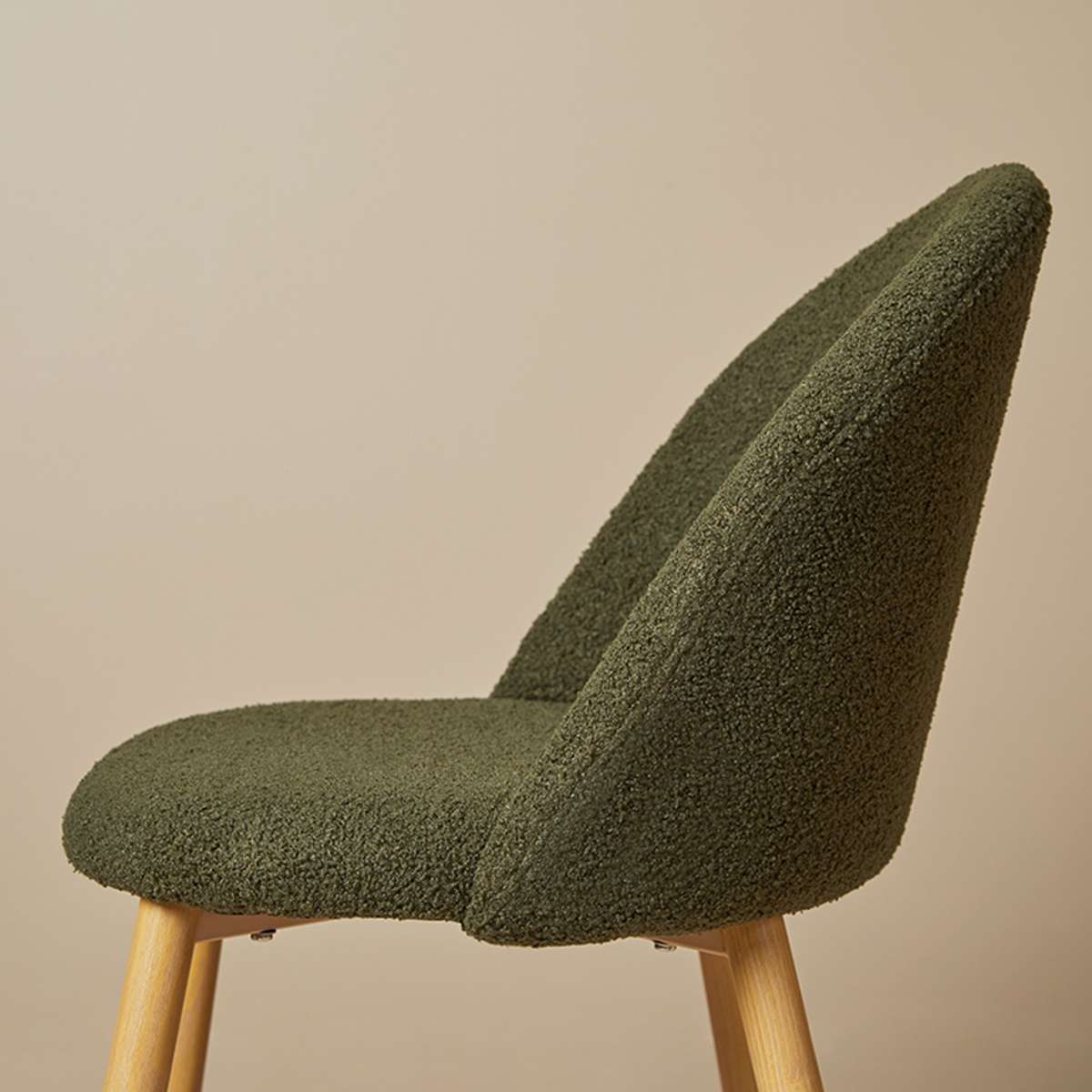 Londyn Dining Chairs - Set of 2 - Green Boucle