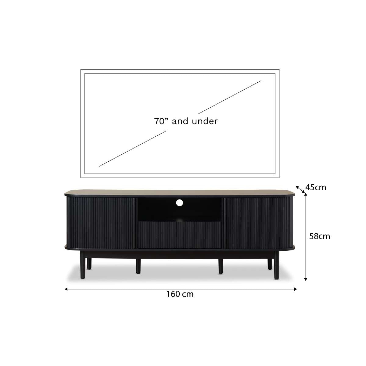 Maeve Entertainment Unit - Black