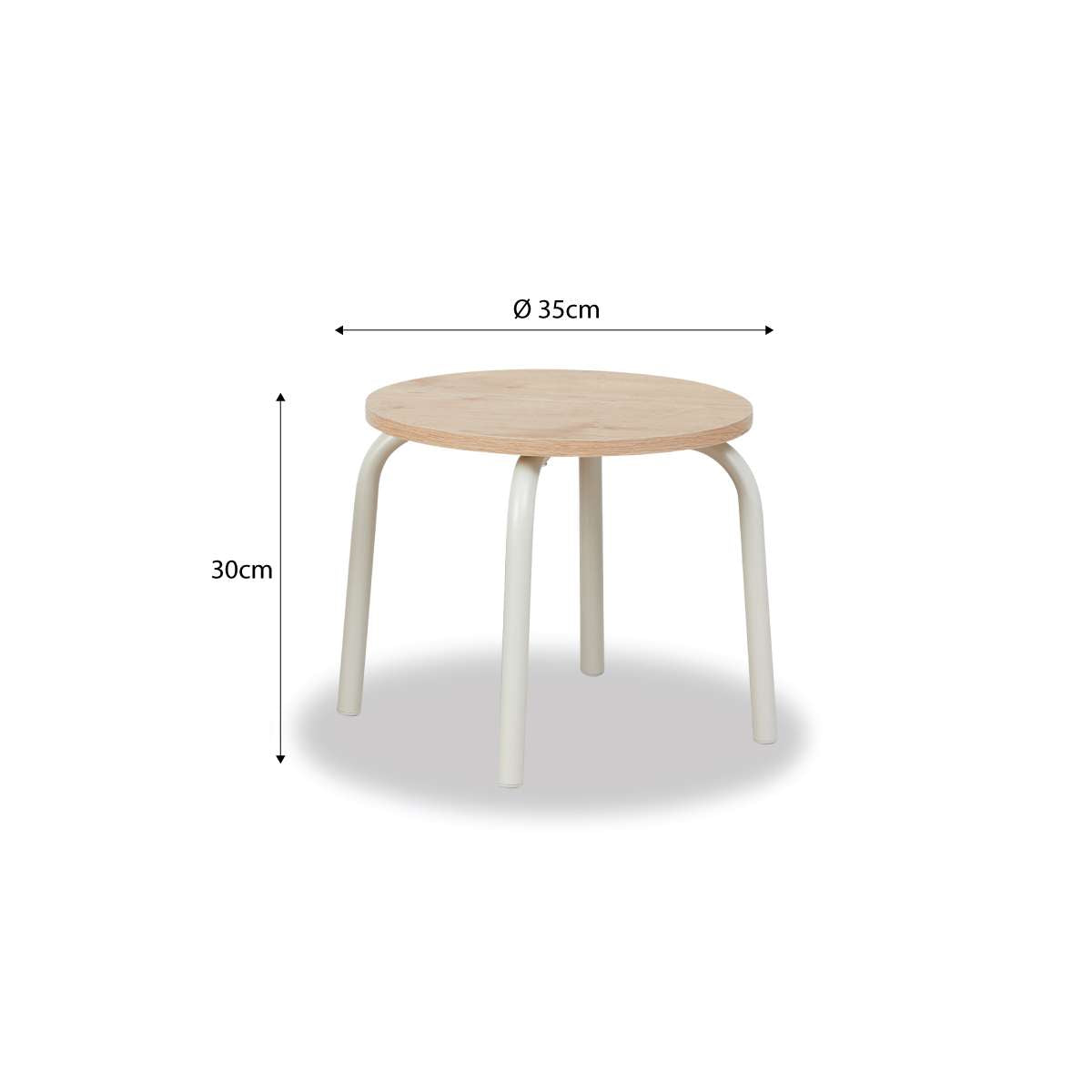 Mini Brixton Stool - Set of Two - Cream