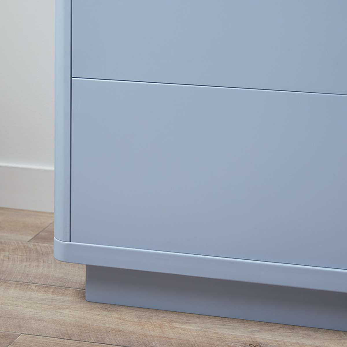 Oslo Two Drawer Bedside Table - Pale Blue