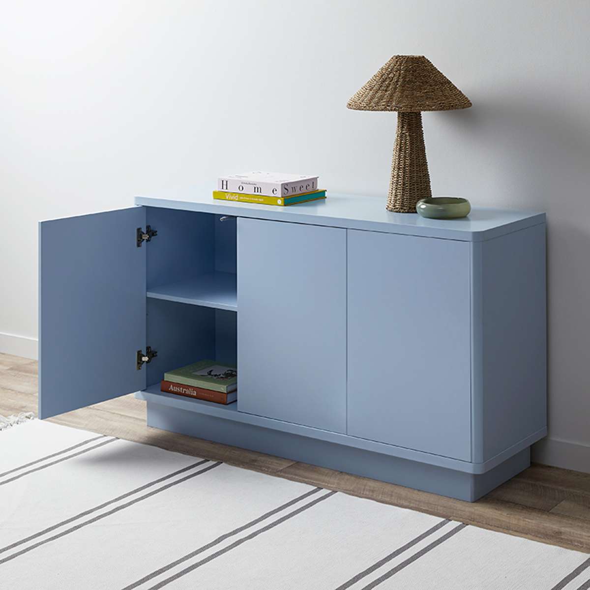 Oslo Three Door Buffet - Pale Blue - Mocka Australia