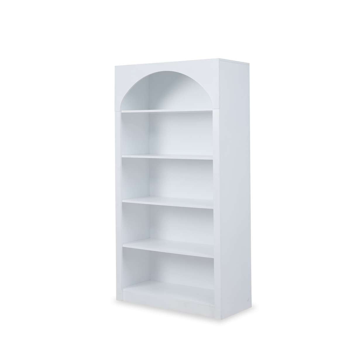 Santorini Tall Arched Bookcase - White