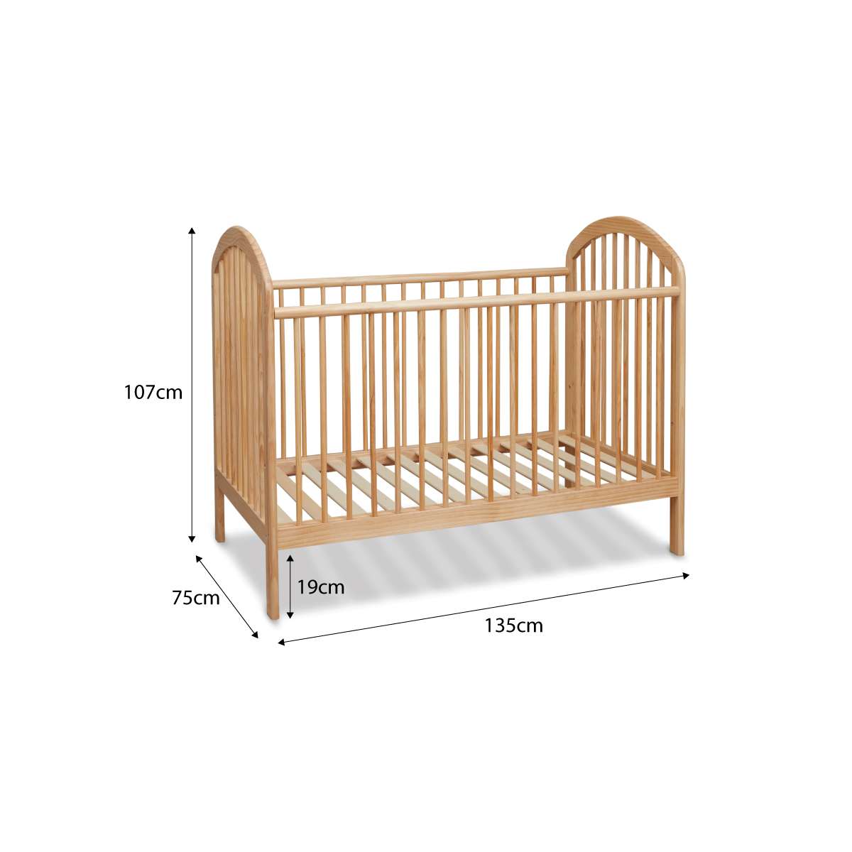 Archie Natural 3-in-1 Cot Conversion Bundle - Mocka Australia