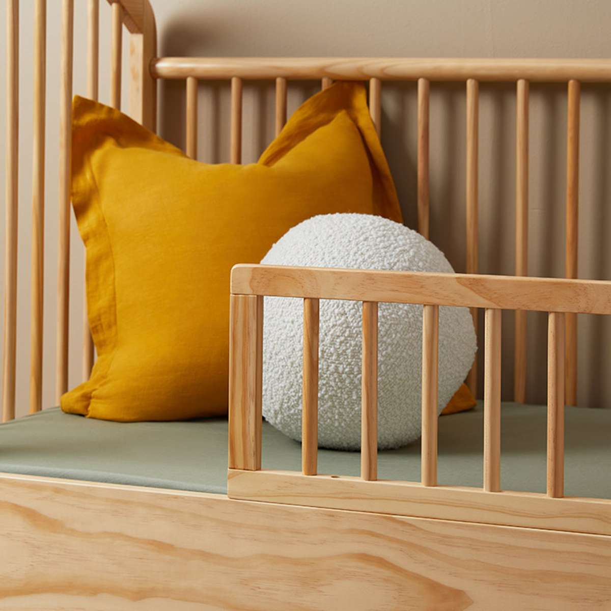 Archie Cot Toddler Bed Half Frame - Natural