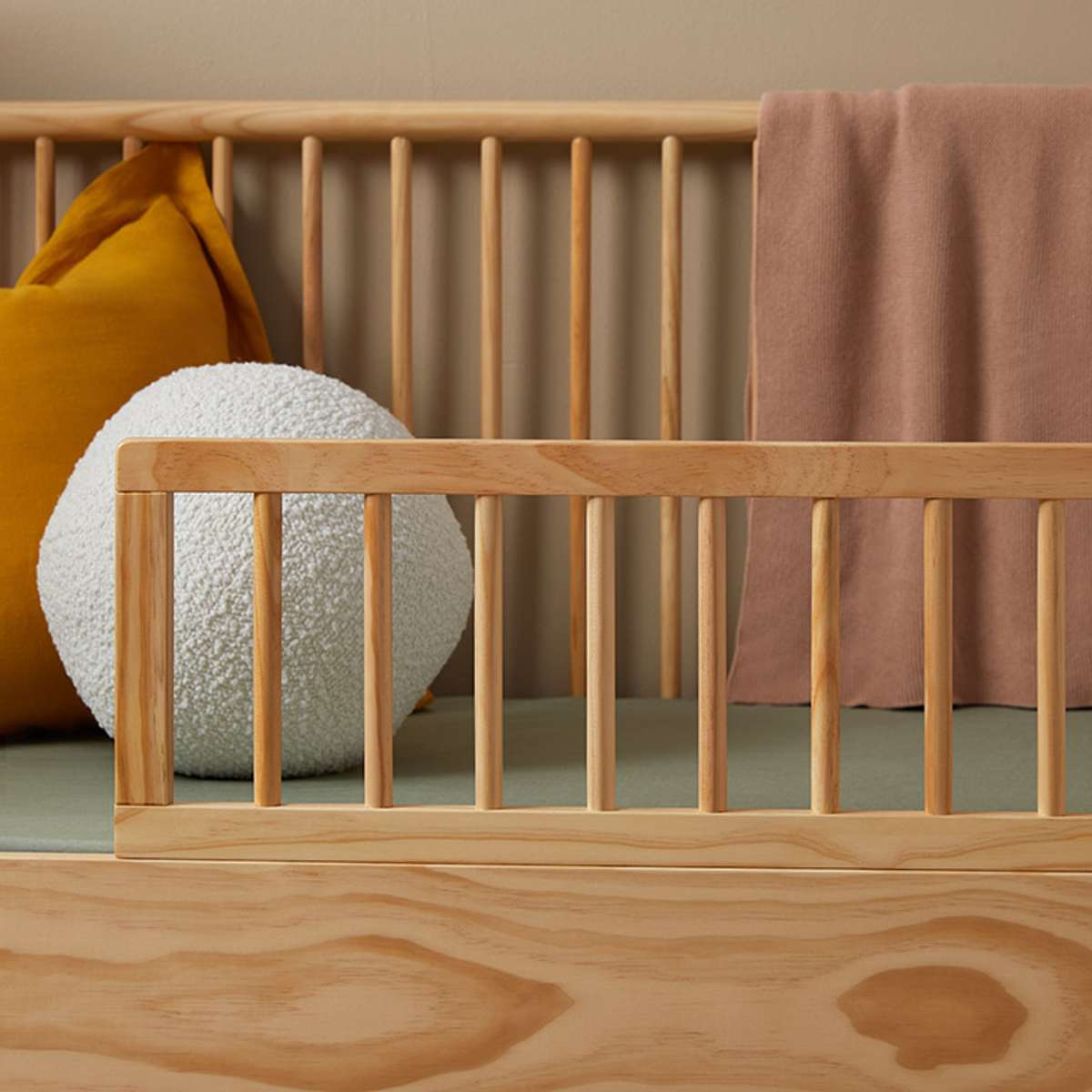 Archie Cot Toddler Bed Half Frame - Natural