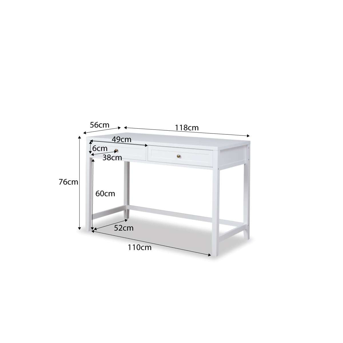 Cove Desk - White