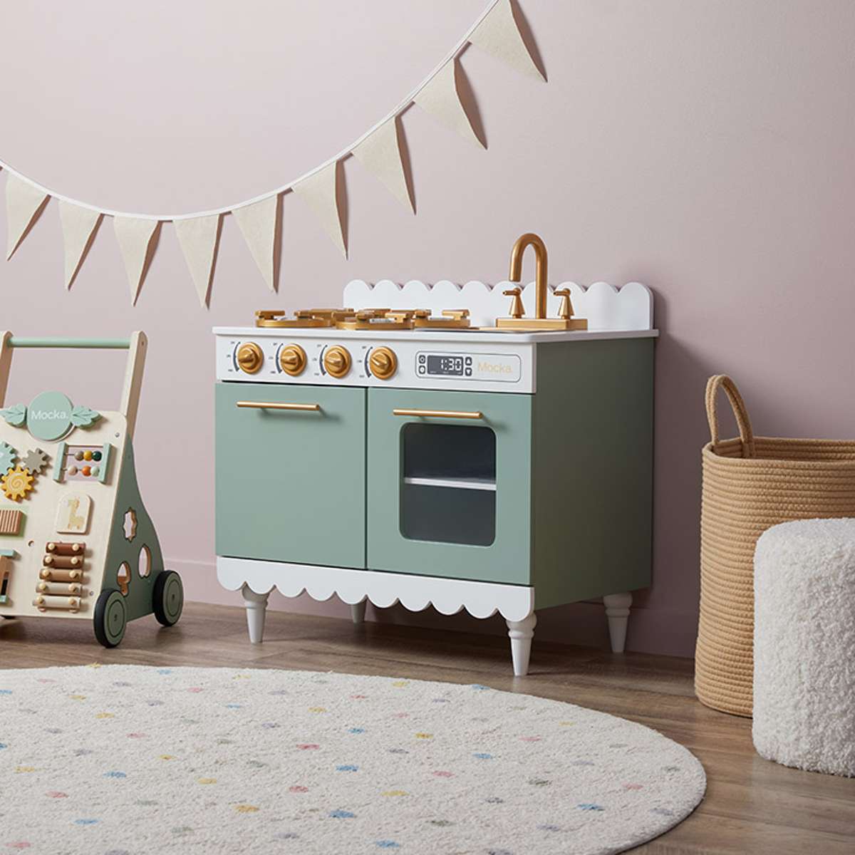 Kids Cottage Kitchen - Sage Green