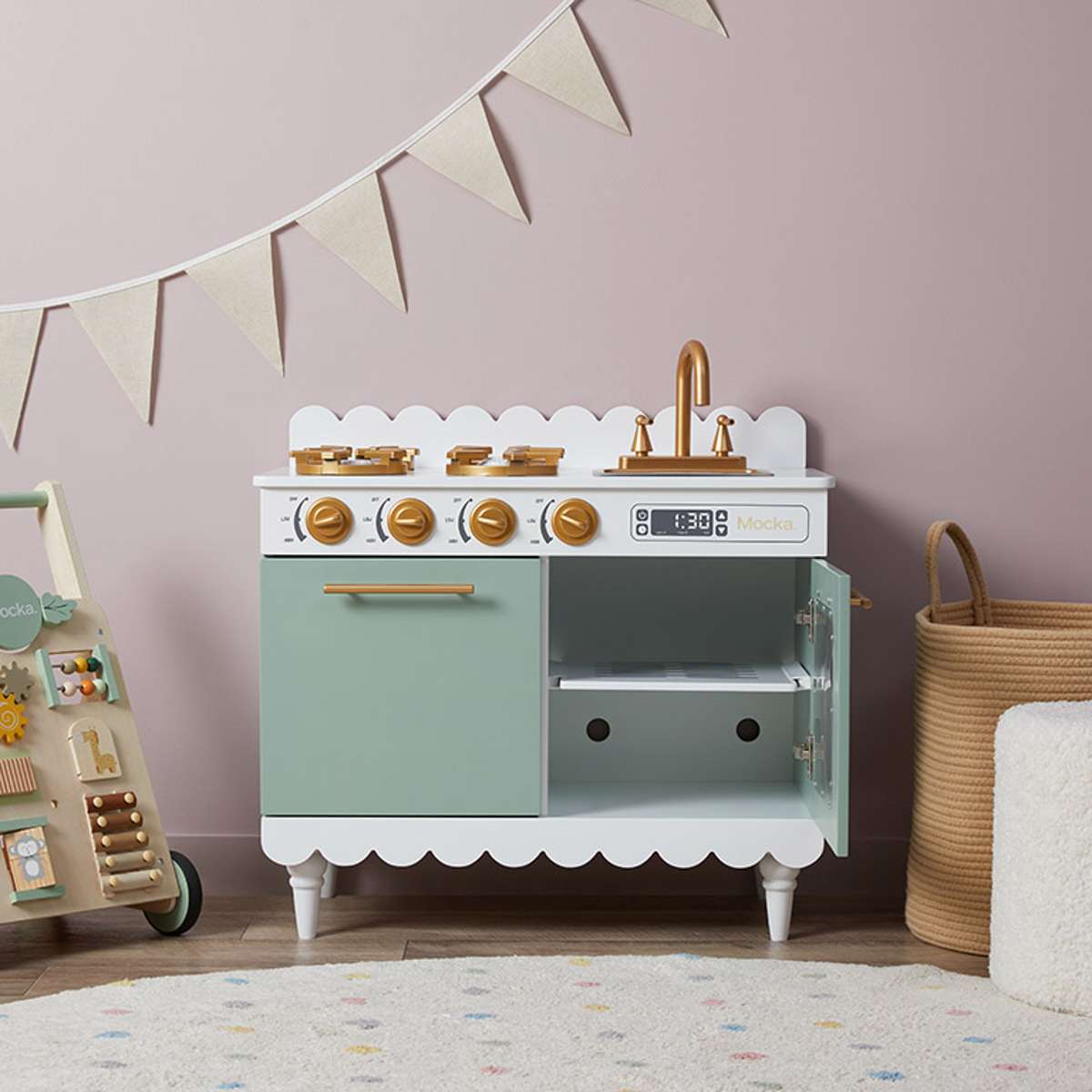 Kids Cottage Kitchen - Sage Green