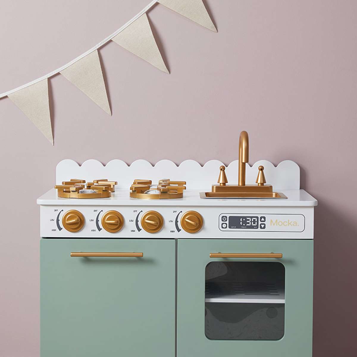 Kids Cottage Kitchen - Sage Green