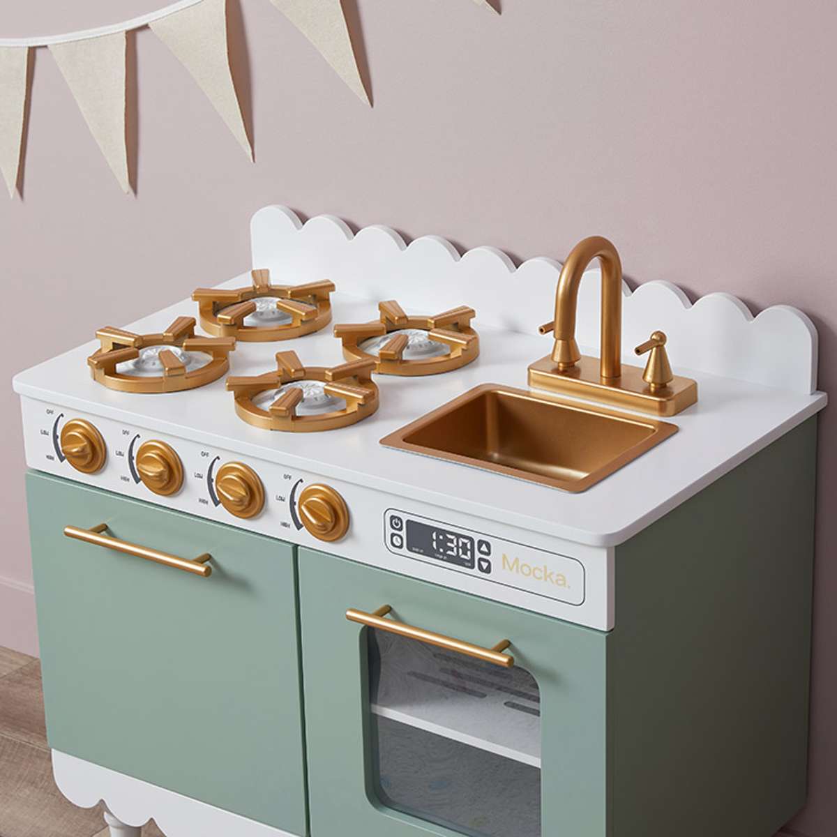 Kids Cottage Kitchen - Sage Green