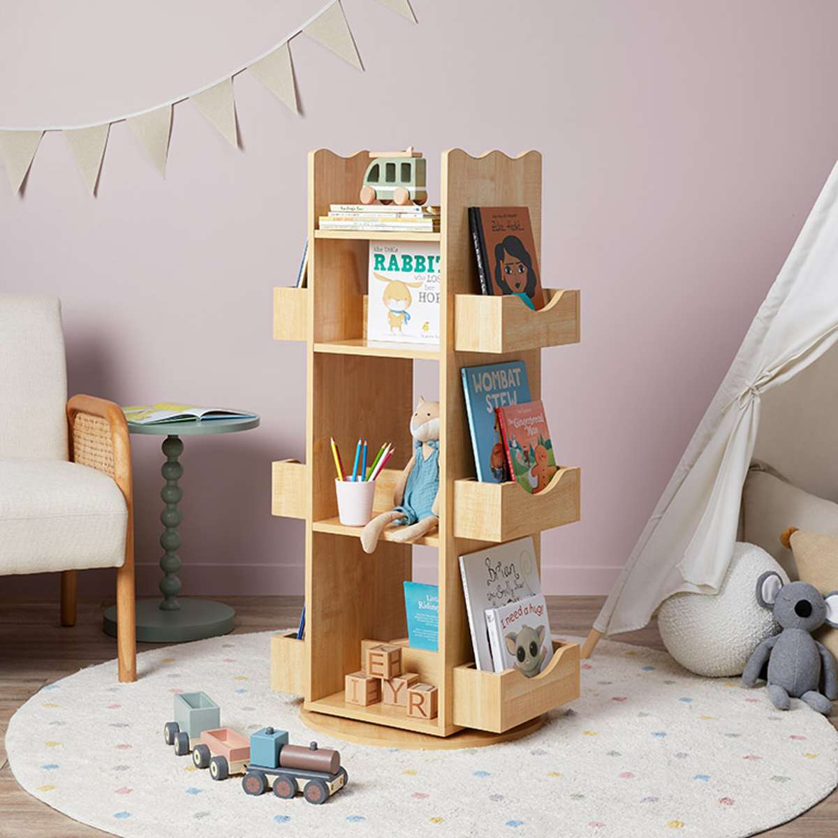 Theo Rotating Bookshelf