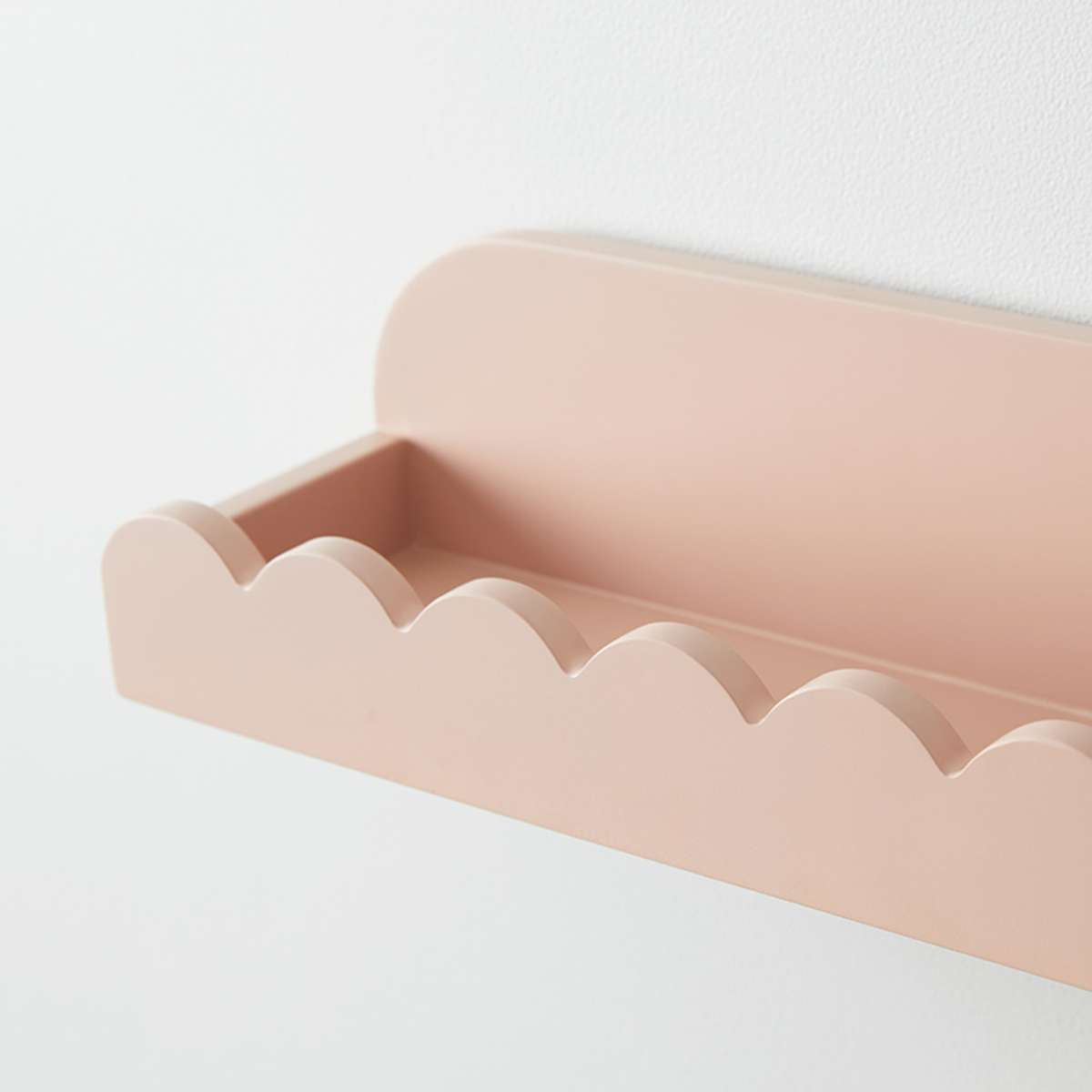 Sarah Scalloped Wall Shelf - Pink