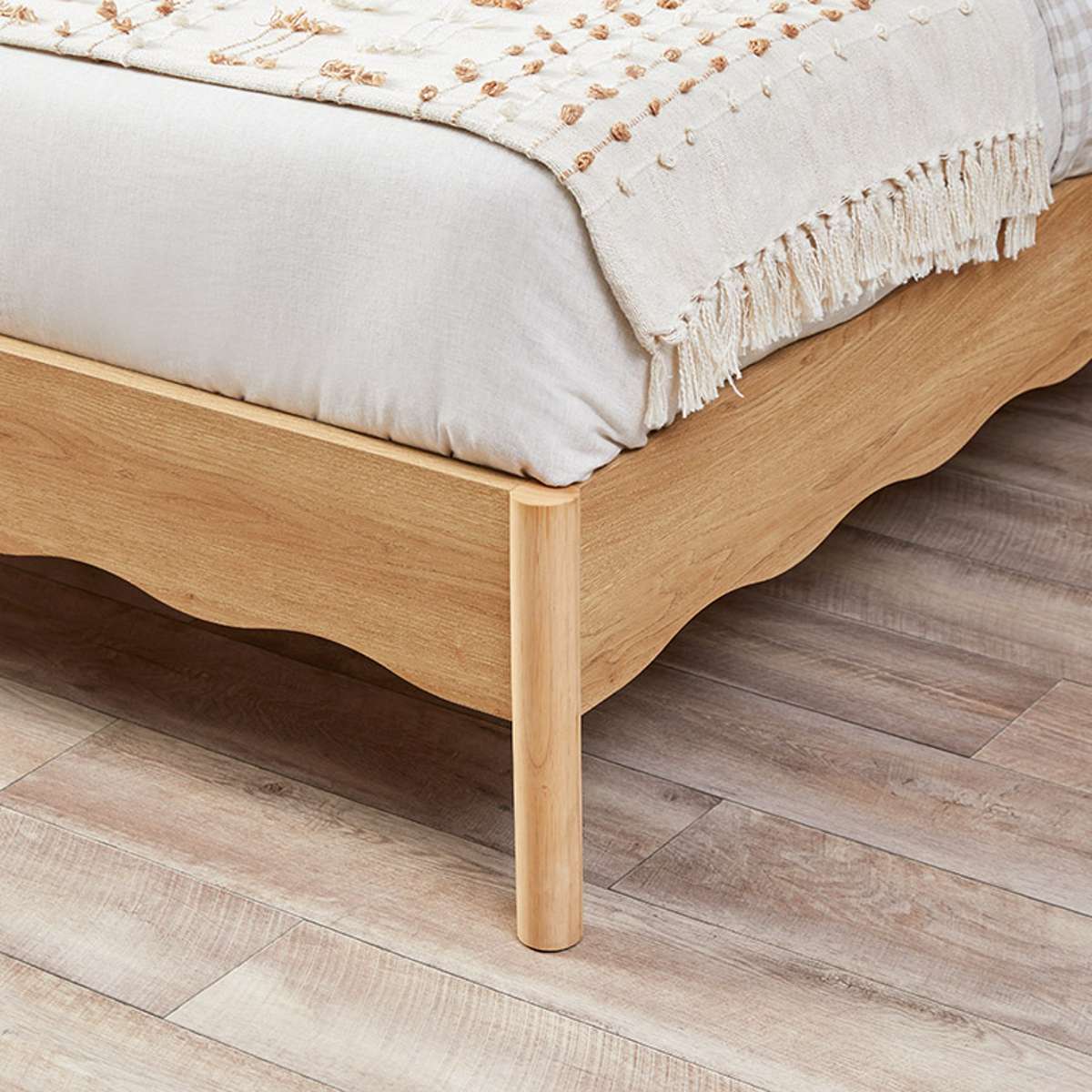 Malena Queen Bed - Natural