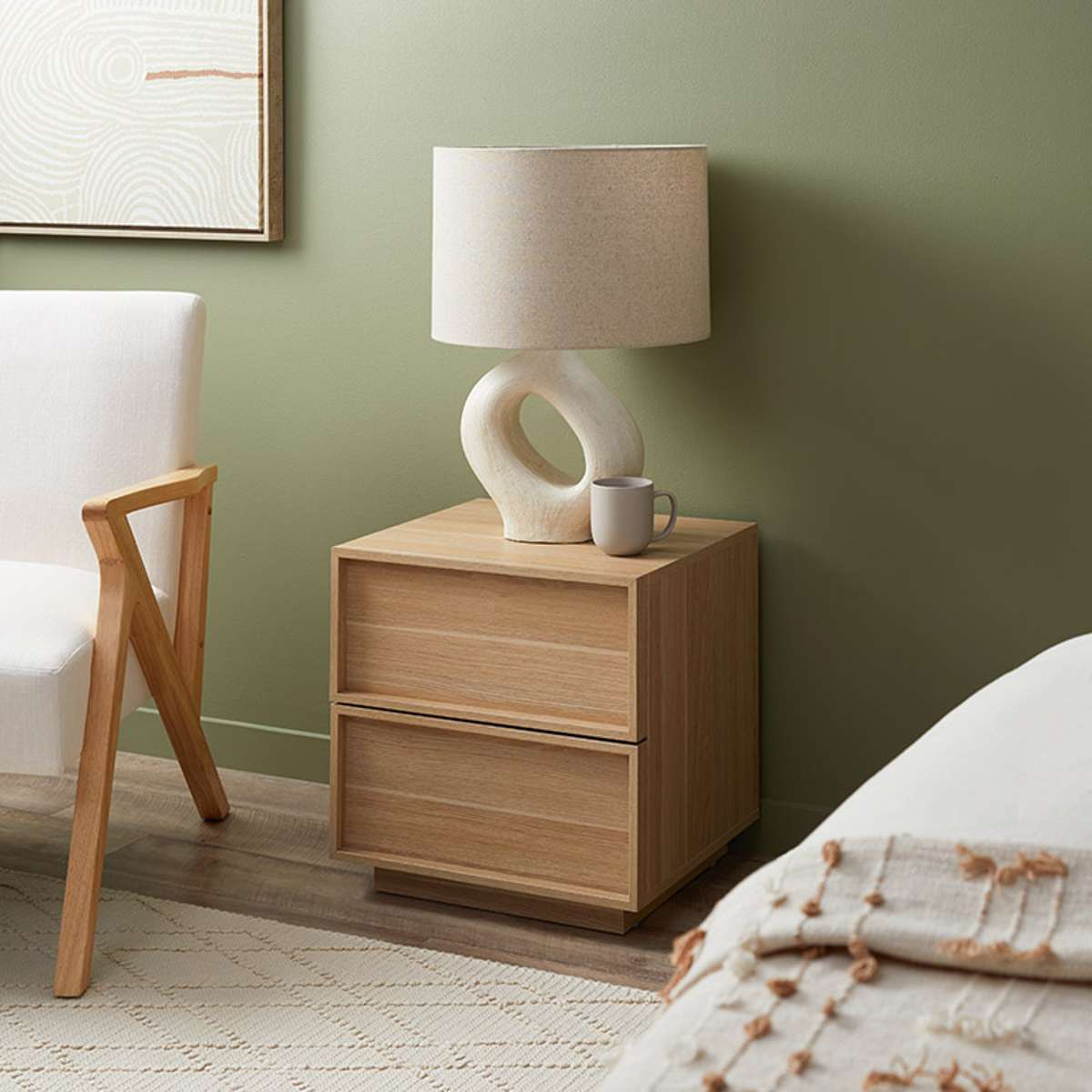 Osaka Bedside Table - Natural