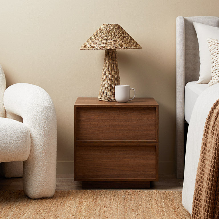 Osaka Bedside Table - Walnut