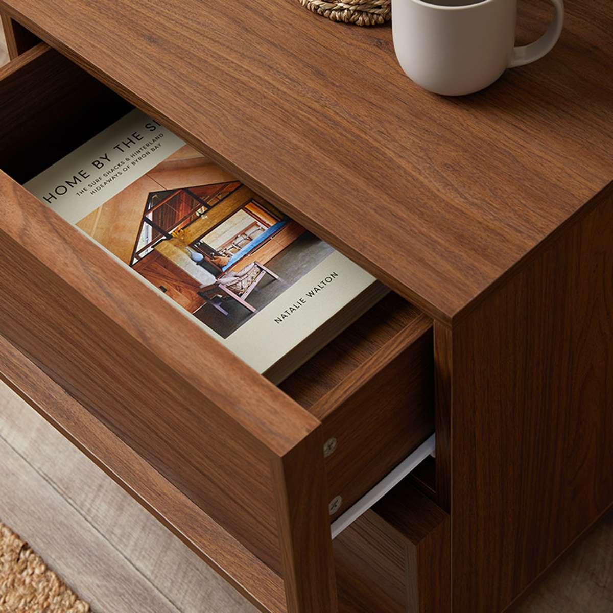 Osaka Bedside Table - Walnut