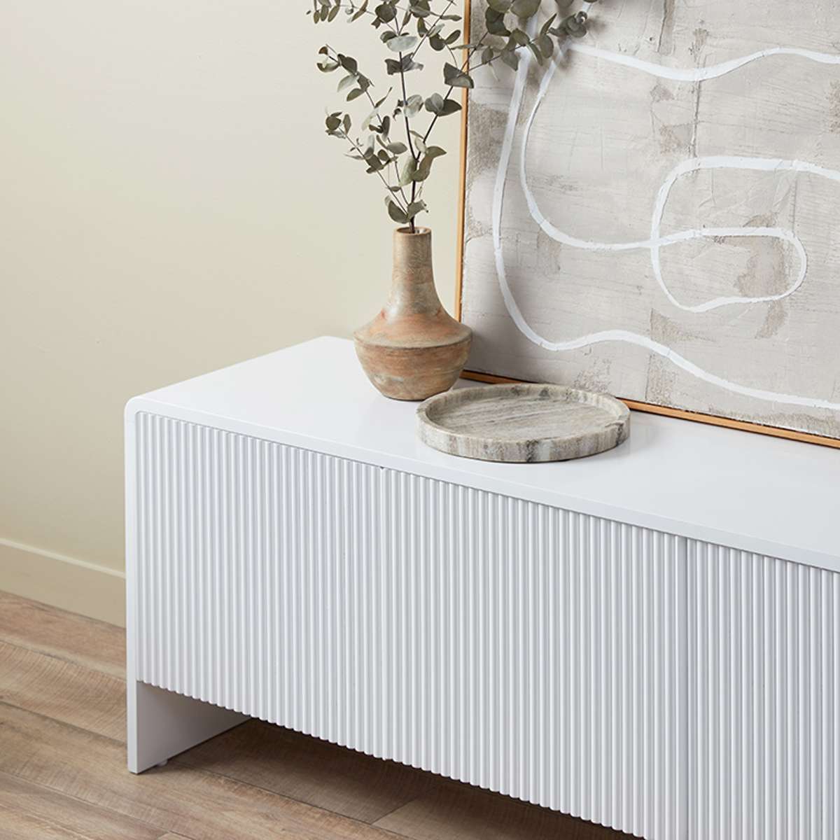 Majorca Entertainment Unit - White