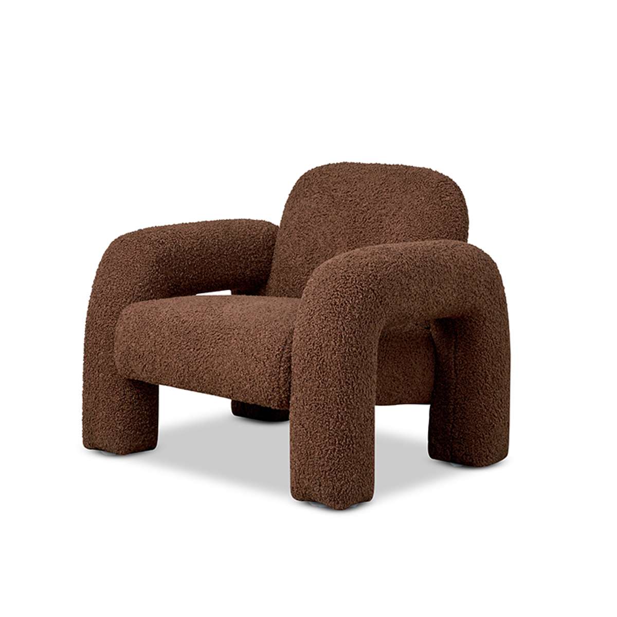 Felix Sherpa Occasional Chair - Chocolate