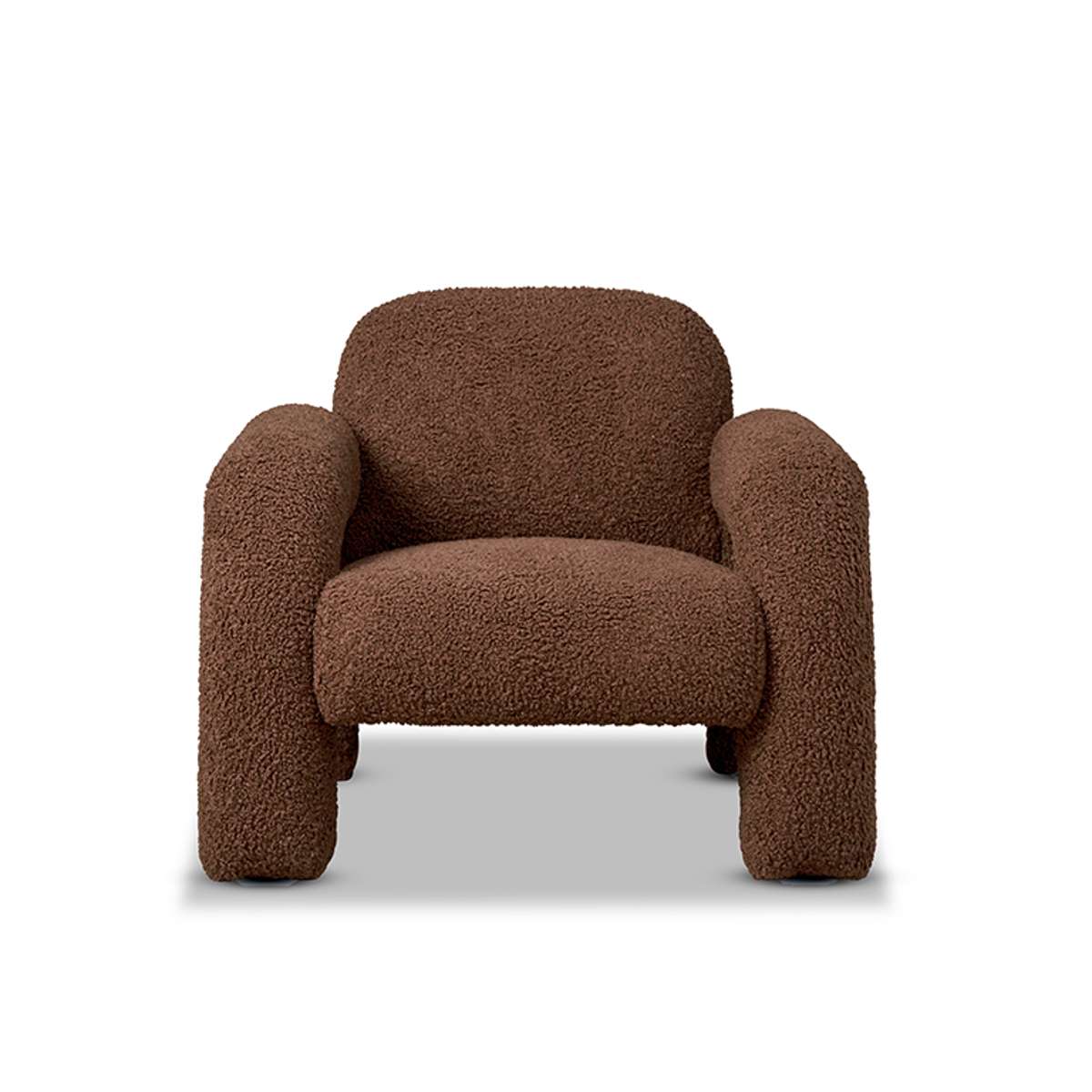 Felix Sherpa Occasional Chair - Chocolate