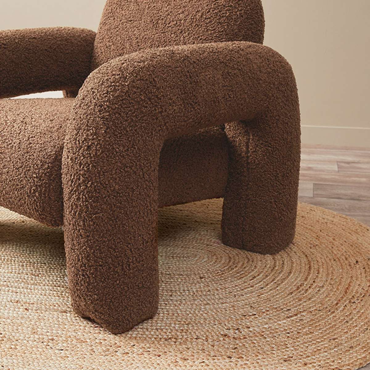 Felix Sherpa Occasional Chair - Chocolate