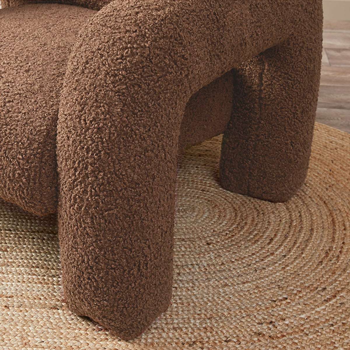 Felix Sherpa Occasional Chair - Chocolate