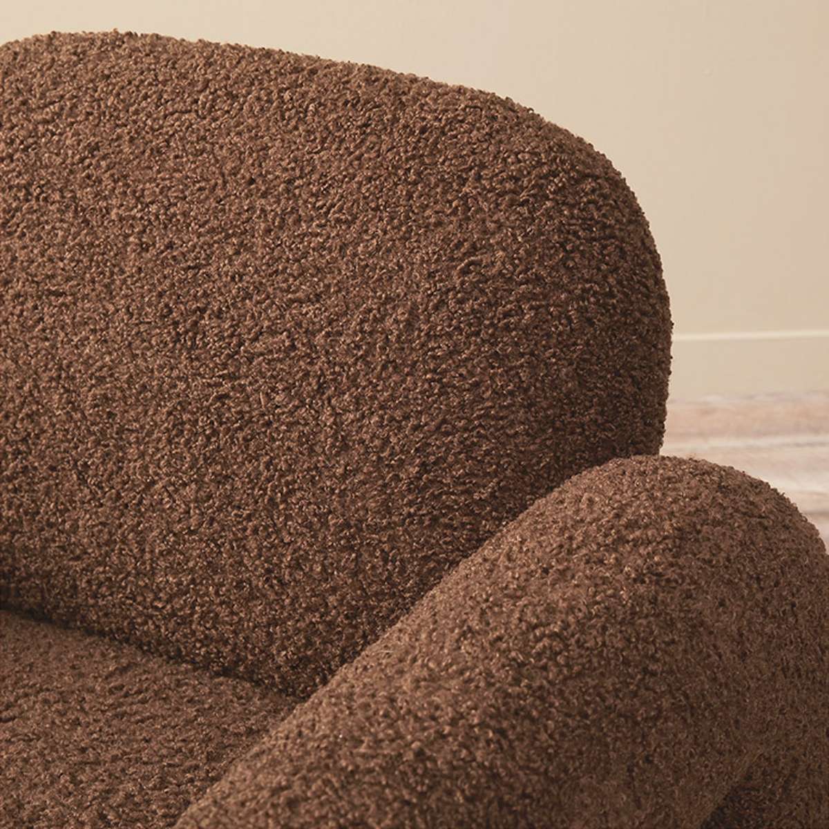 Felix Sherpa Occasional Chair - Chocolate