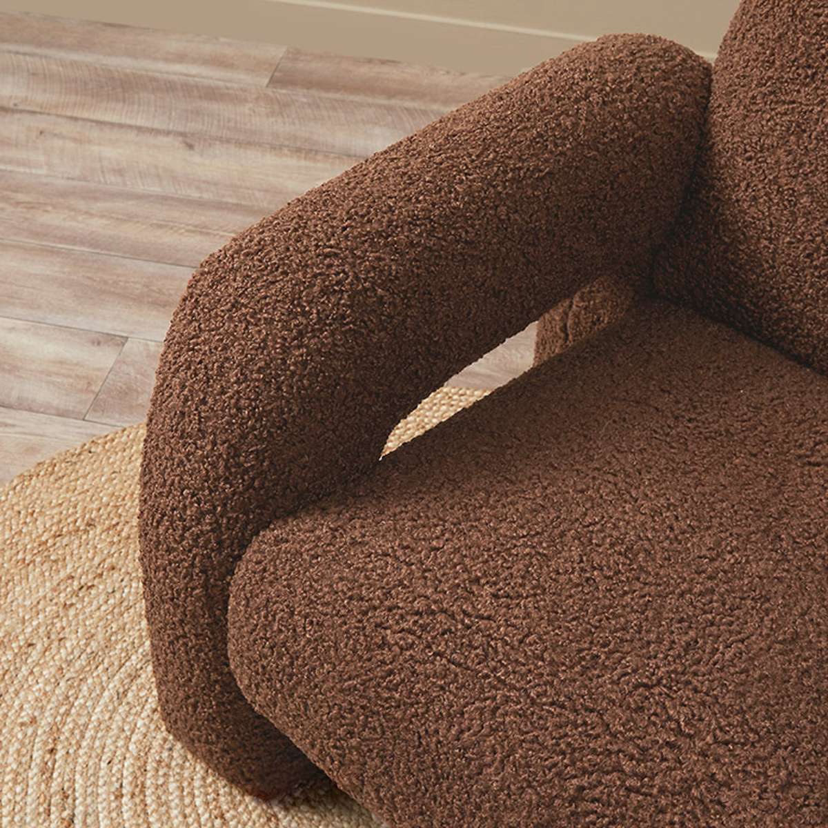 Felix Sherpa Occasional Chair - Chocolate